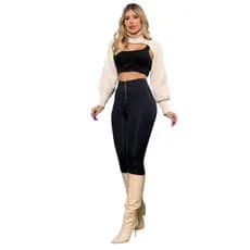 Calça Legging Pop Modas poliamida chapa barriga com ilhos atras levanta o bumbum - pop modas jeans