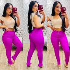 Calça Legging Pop Modas Chapa Barriga Com Elastano