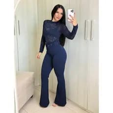 Calça Flare Feminina Canelada com Cinto e Cintura Alta Premium