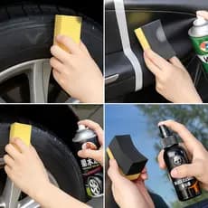 Aplicador de Pneu Pretinho - Amarelo e Preto