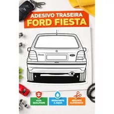 Adesivo Automotivo - Traseira do Ford Fiesta 95