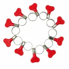 Kit com 10 Abraçadeira de Aço Inox c/ Borboleta