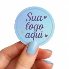 Adesivos Personalizados 5x5cm Vinil Prova D'Água Envie Sua Arte