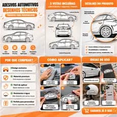 Adesivo Automotivo HB20S – Desenho Line Art