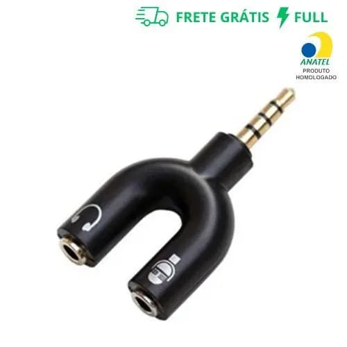 ADAPTADOR Y PARA FONE HEADSET MICROFONE E ÁUDIO P2 / P3