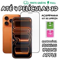 4 OU 2 PELÍCULAS DE VIDRO 3D PARA IPHONE TODOS MODELOS PARA IOS 7 8 XS XR 11 12 13 14 15 16 17 MAX