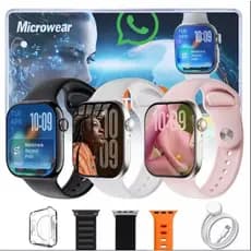 Smartwatch Microwear W11G Série 11 - GPS Integrado Responde WhatsApp 2GB AMOLED Faz Chamadas + 3 Pulse