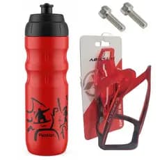 Garrafa de Água com Suporte Bike Térmica Garrafinha 550ml Caramanhola Squeeze Ciclismo