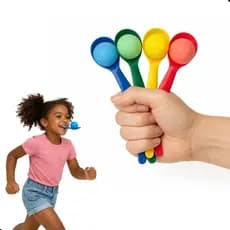 JOGO CORRIDA DA COLHER - KIT COM 4 COLHERES E 4 BOLINHAS