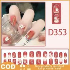 HDBR > 24 Unidades/Conjunto Crianças Divertidas Fofas Usando Unhas Postiças Frescas Brilhantes Removíveis Prensa Nas Pon