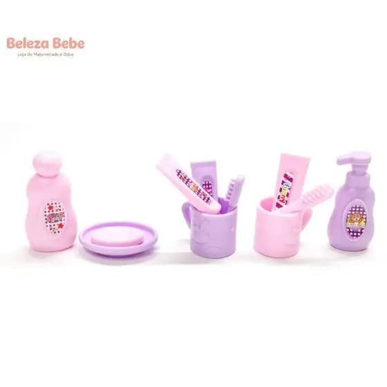 Belaeza Bebe 13 Pçs 1 : 12 Casa De Bonecas Em Miniatura Suprimentos Do Banheiro Pasta De Dentes Shampoo Loção De Banho P