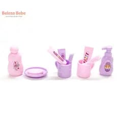 Belaeza Bebe 13 Pçs 1 : 12 Casa De Bonecas Em Miniatura Suprimentos Do Banheiro Pasta De Dentes Shampoo Loção De Banho P