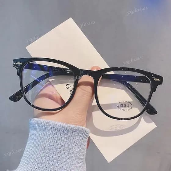 Moda Anti-Radiação Azul Óculos Quadrados Armação Transparente Lentes Substituíveis Para Homens Femininos