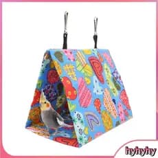 Hyhyhy DAUZ Papagaios Casa Pássaro Pendurado Cama Jogando Tela para Gaiola de Animais de Estimação Lovebird (17 x 11 15
