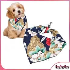 Hyhyhy Babadores para cães cachecol lavável algodão macio e bonito bandanas para fotografia de casamento (S)