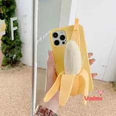 Funda de plátano de juguete para iPhone 15 14 13 12 11 Pro Max X XR XS Max 8 7 6 6s Plus SE 2020 5 5S funda suave 3D