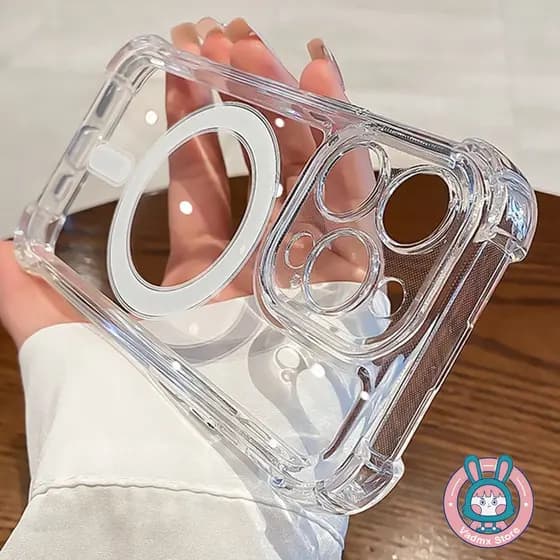 Capa De Telefone Magnética Transparente Para Moto Edge 70 60 60S Pro Fusion G51 G86 G56 G75 G55 G15 G05 E15 G35 LG V60 K