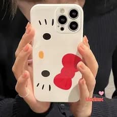 Hello Kitty Capas De Telefone Fofas Para Samsung Galaxy A17 A07 A56 A36 A26 S25 Edge Ultra Plus S24 FE A16 A06 M53 M34 A