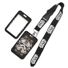 Star Wars Cordão do pescoço com botão de liberação rápida, cartão de identificação para o telefone e porta-chaves Sling