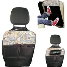 Protetor para banco veicular anti-pé com suporte para celular ou tablet