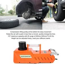 Macaco hidráulico elétrico DC12V carro de bombeamento fácil universal poderoso para caminhão de van de troca de pneus