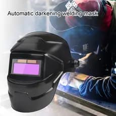 Capacete De Soldagem Movido A Energia Solar Com Escurecimento Automático LCD Escudo Transparente Capa De Moagem Equipame