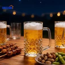 Stein De Cerveja De Vidro Sólido 500ml , Parede Espessada Durável , Segura Para Máquina De Lavar Louça Artesanal E Bebid