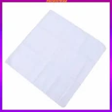 [Tachiuwa2] Pacote De Lenço De Algodão Macio Com Borda De Cetim Para Casamento Personalizado Ou Uso Diário