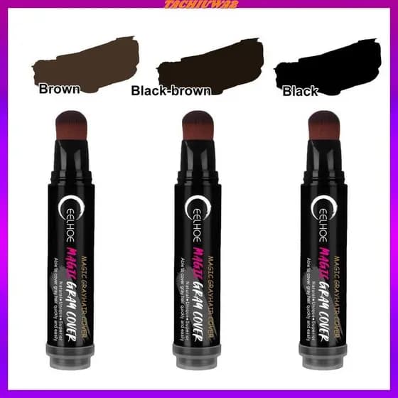 [Tachiuwa2] 20ml Descartável Tintura De Cabelo Vara Caneta De Cobertura Branco Pequeno Profissional Instantâneo Leve Fac