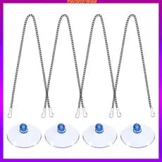 [Tachiuwa2] Correntes Ajustáveis Para Pendurar Janelas De Vitral Com Ventosas Fortes Painéis Decorativos E Molduras