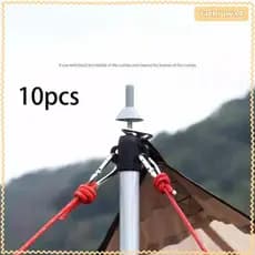 [Tachiuwa3] Protetor De Ponta De Poste De Barraca De Plástico Capa Ultraleve Para Toldos De Acampamento Dossel Caminhada