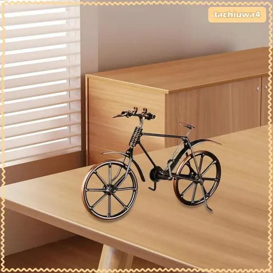 [Tachiuwa3] Escultura De Metal Para Bicicleta Em Miniatura Estatueta Decorativa De Ferro Vintage Office Home Ornament Gi