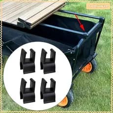[Tachiuwa3] 4x Fivela De Cartão De Carrinho De Acampamento , Prática Compras , Durável , Fácil De Montar , Golfe Para Us