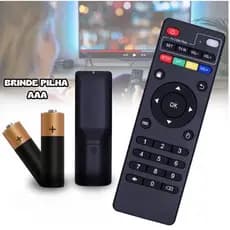 Controle Remoto Universal TV Box 4K Botões Inteligentes Box Completo Pilhas