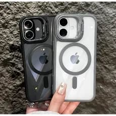 Capinha case magsafe + película proteção lente câmera para iphone 11 12 13 14 15 16 pro plus promax