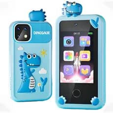 Celular Infantil Azul com Câmera, Jogos, Música e Vídeos – Brinquedo Educativo para Crianças