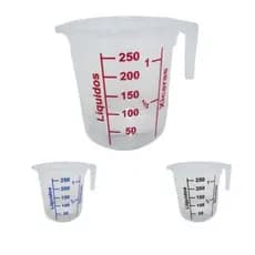 Jarra  Medidora Graduada 250 ml Líquidos e 01 Xícara -Erca Plast