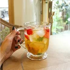 Caneca Jarra de Vidro Estilo Vintage 700 ml
