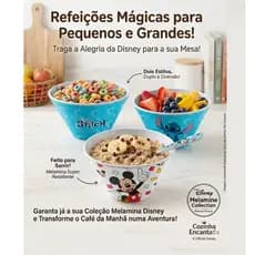 Tigela Bowl Melamina Mickey ou Stitch Disney 750 ml  Unidade