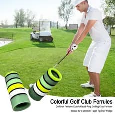 Virolas De Ferro De Golfe Coloridas Multi-Anel Clube Manga Para 0.355 Polegada Ponta Cônica Cunha