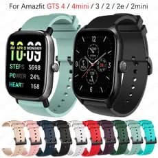 Pulseira Esportiva Oficial De Silicone De 20mm Para Amazfit gts 4 3 2 2e 4mini 2mini SmartWatch De Substituição