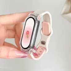 Pulseira De Silicone Para Xiaomi Mi Band 10 9 8 7 6 5 4 3 SmartWatch Substituição Esporte Bracelect Capa Miband Acessóri
