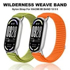 Pulseira De Náilon Para Mi Band 10 9 8 Smartwatch Relógio Inteligente Xiaomi Smart 8 Cinta Miband 8 9 Correa Acessórios