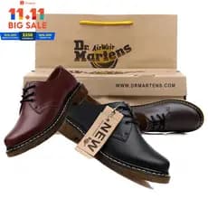 Dr. Martens 1461 Gibson Oxford Sapato 3 Furos Sapatos De Couro Unisex