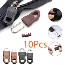 10 Pcs Substituição Do Zipper Cabeça Sem Ferramentas Extrator De Removível Para Bagagem De Mala De Escola Fixador De Zip Quebrado