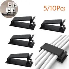 5/10 Pcs Cabo Clipes Adesivos Suportes De Cabos Ideal Gestão Para Organização De Fios Home Office Car