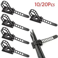 10/20 Pcs " Cliptos Adesivos Clipes De Cabo Organizador De Cabos Para Carros Suporte Escritório De "