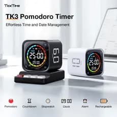 LLANO TK3 Smart Study Timer-Relógio Digital Com Display Grande 4 Em 1 Para Foco | Cronômetro , Contagem Regressiva , Ala