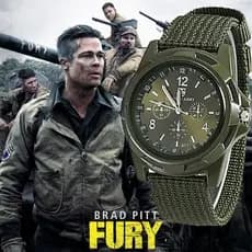 Relógio Analógico de Quartzo com Pulseira de Náilon/Militar/Casual/Masculino / Relógio de Pulso Esportivo Masculino