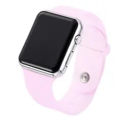 Relógio de Pulso Digital LED com Pulseira de Silicone Relógio Quadrado Unissex Esportivo Relógio Feminino